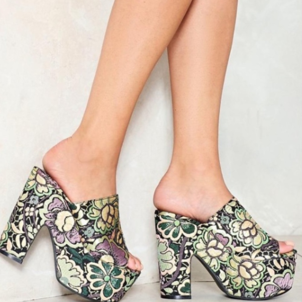Sergio Todzi Brocade Platform Mules
